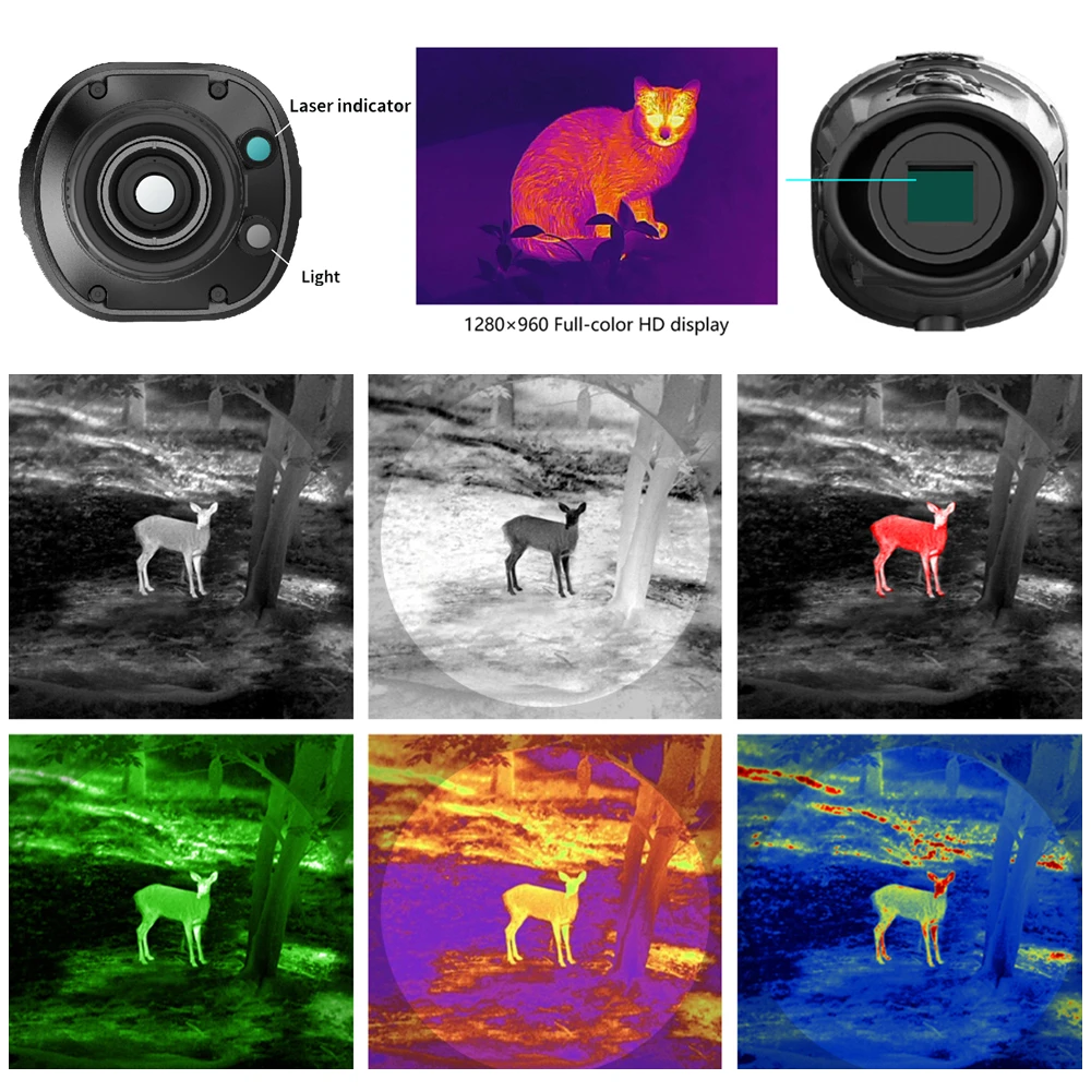 GUIDE TK421 TK431 TK451 TK611 TK621 IP66 FCC CE RoHS 5h Battery Life 1280*960 FLCOS display Handheld Thermal Imaging Monocular Outdoor Sports