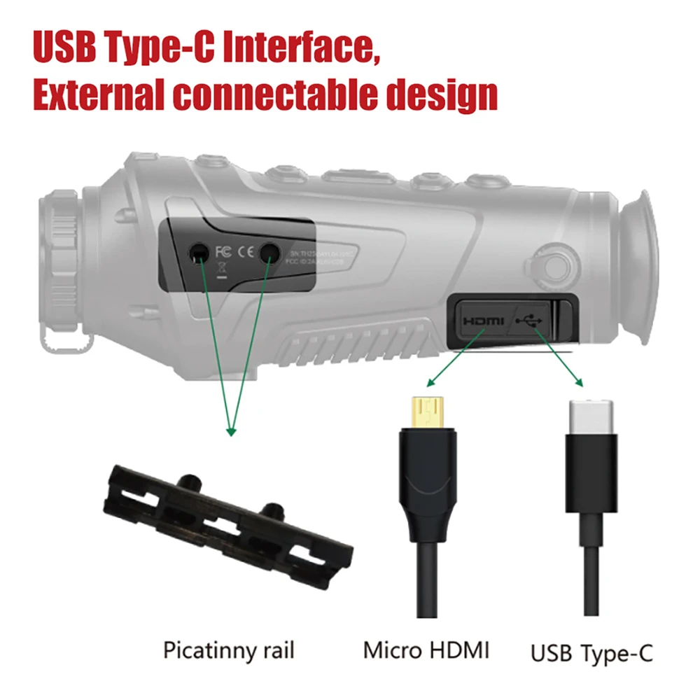 GUIDE TK421 TK431 TK451 TK611 TK621 IP66 FCC CE RoHS 5h Battery Life 1280*960 FLCOS display Handheld Thermal Imaging Monocular Outdoor Sports